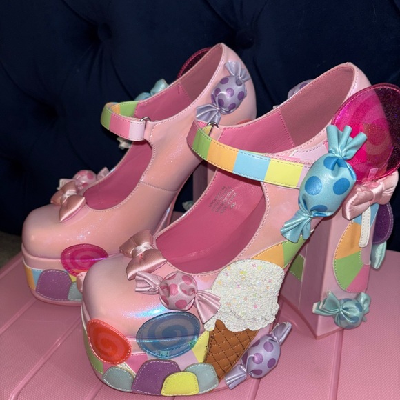 Dolls Kill Shoes - Dolls Kill x Candy Land Platform Mary Jane’s